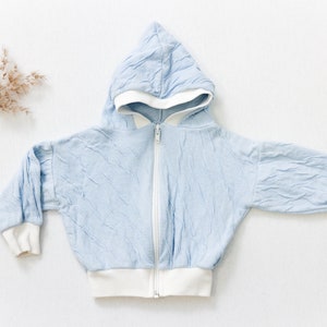 Vintage babykleding van 3-6 maanden babykleding kinderkleding babyjongenskleding blauw jasje rits jasje vintage babykleding authentieke jaren 70