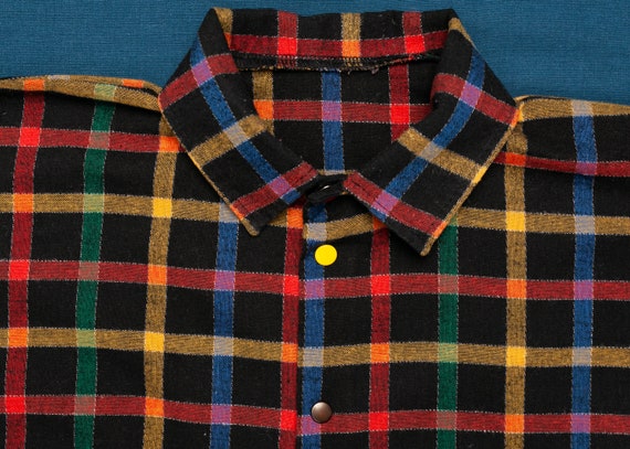 Vintage Big Boys Checked Shirt . Age 11 - 12 Vintage Kids