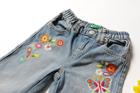 Vintage Kids Jeans united colors of benetton jean… - image 2
