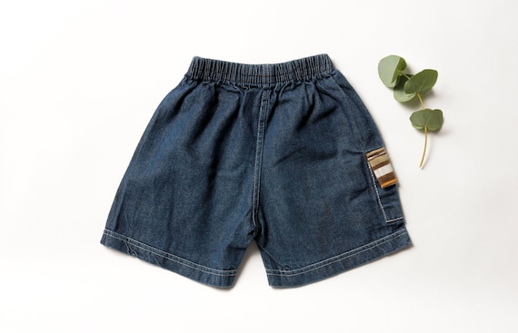 Vintage Boys Denim Shorts age 9 - 12 months kids … - image 3