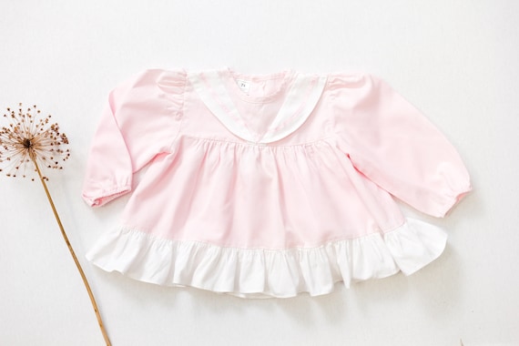 Vintage Baby Dress age 6 - 9 months baby clothing… - image 1