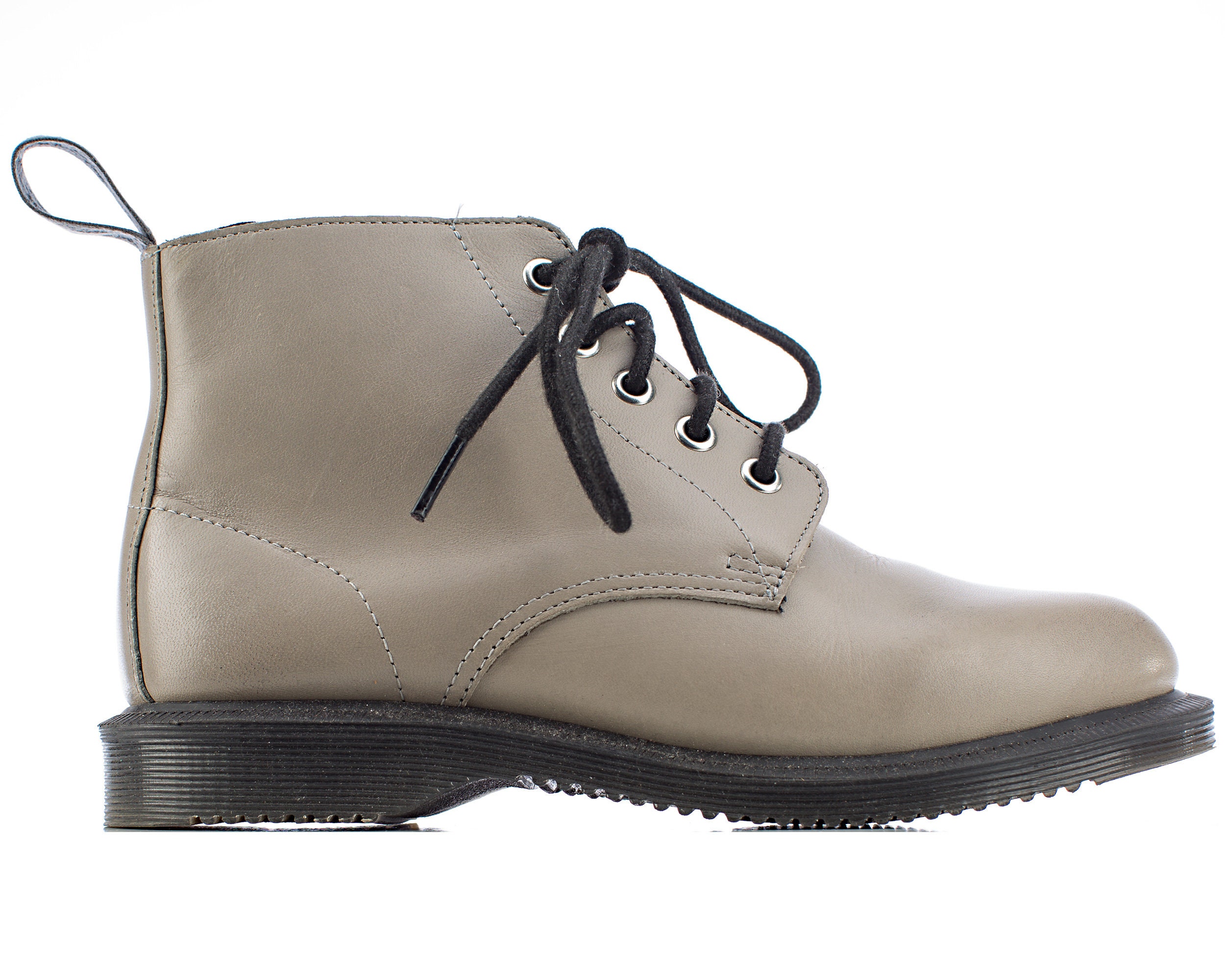 JEP leraar Snazzy Vintage Dr. Martens Youth Boots Grey Emmeline Leather Ankle - Etsy