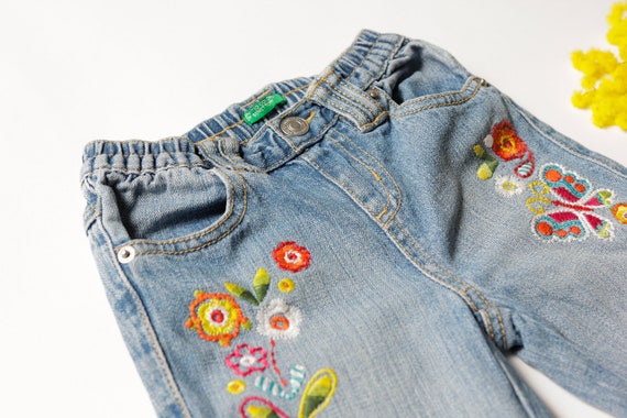 Vintage Kids Jeans united colors of benetton jean… - image 3