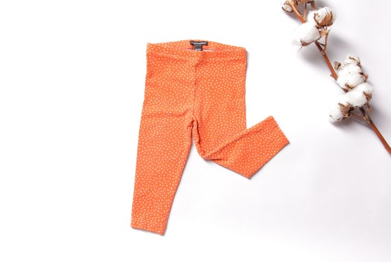 Baby MARIMEKKO Pants vintage orange cotton pants … - image 3