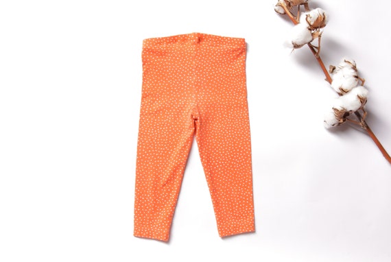 Baby MARIMEKKO Pants vintage orange cotton pants … - image 4