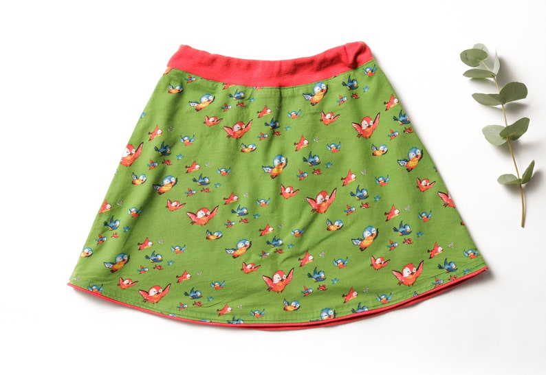 Vintage 70/'s Kids Skirt age 7-8 years kids wear girls clothes green skirt school skirt 70s clothing vintage girls outfit 70s children