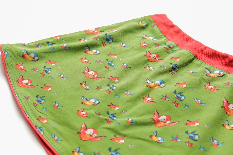 Vintage 70/'s Kids Skirt age 7-8 years kids wear girls clothes green skirt school skirt 70s clothing vintage girls outfit 70s children