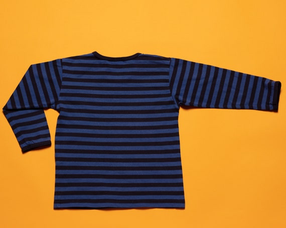 MARIMEKKO Kids Tee vintage striped blue jersey to… - image 3