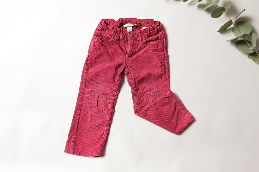 パンツ 40s Vintage Pink Cords Pants Buckle Back s-l400.jpg