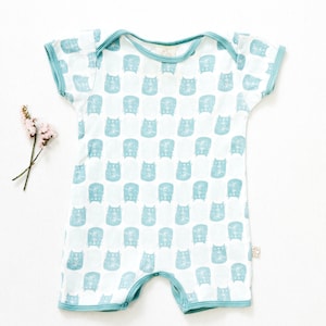 Vintage Baby Kleidung Alter 3-6 Monate Größe 74 Baumwolle Strampler Onesie Ganzanzug Baby Blau gestreift Baby Romper Kinder Vintage Kleidung