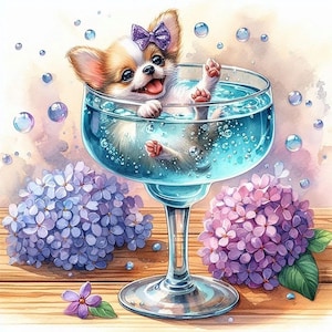 Chihuahua Clipart, High Quality JPG, Digital Download, Sublimation Gift