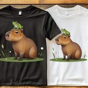 Capybara Clipart, Cute Capybaras Art, Cute Capybara Graphics for Kids, Instant Download Digital Prints,PNG file, JPG file