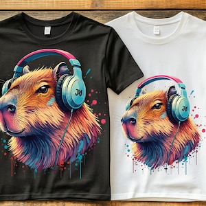 Capybara Clipart, Cute Capybaras Art, Cute Capybara Graphics for Kids, Instant Download Digital Prints,PNG file, JPG file