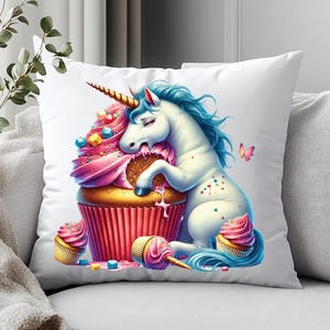 Unicornio loco y divertido Clipart PNG Acuarela Fantasía Caballos Animales / Clip Art transparente / Descarga digital / Pastel Unicornio Sublimación
