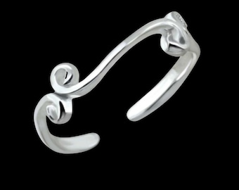 Toe ring Toe ring 925 sterling silver as foot jewelry Finger ring Midi ring Toe ring