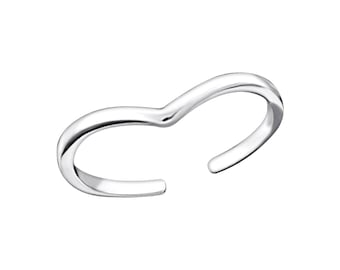 Toe ring Toe ring narrow 925 sterling silver as foot jewelry finger ring midi ring toe ring