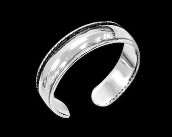 Zehenring Zehring 925 Sterling Silber als Fußschmuck Finger Ring Midi Ring Zehring