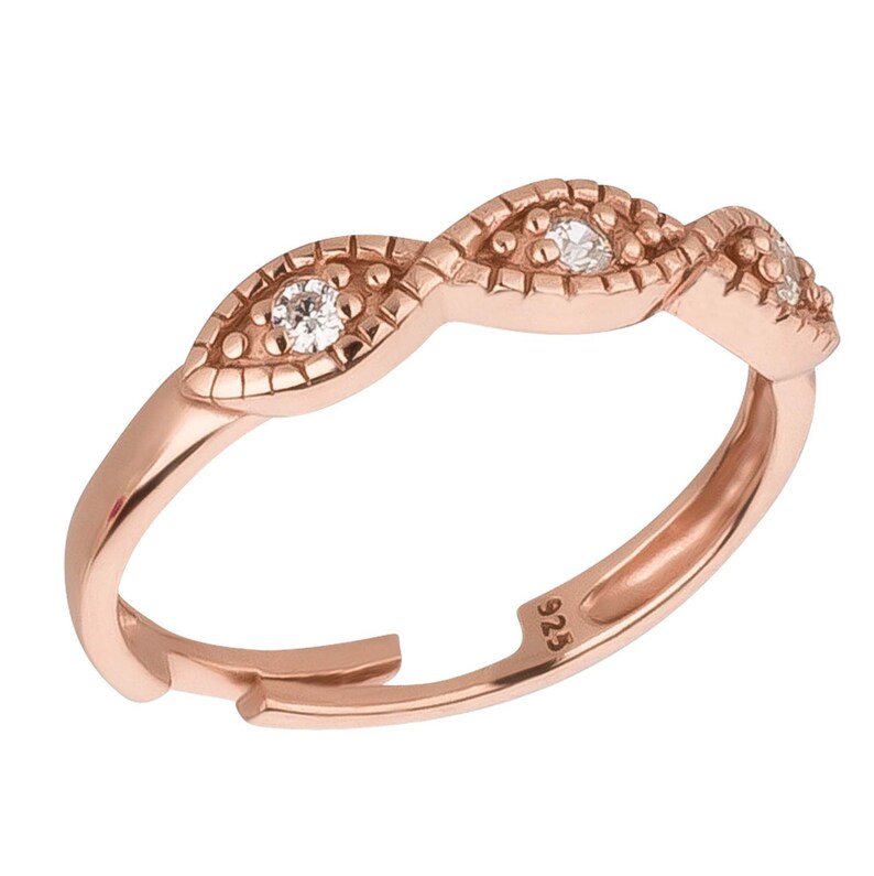 Toe ring Toe ring rose gold 925 sterling silver as foot jewelry finger ring midi ring toe ring image 1