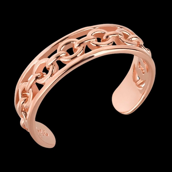 Toe ring Zehring rose gold 925 Sterling silver as foot jewelry finger ring midi ring Zehring