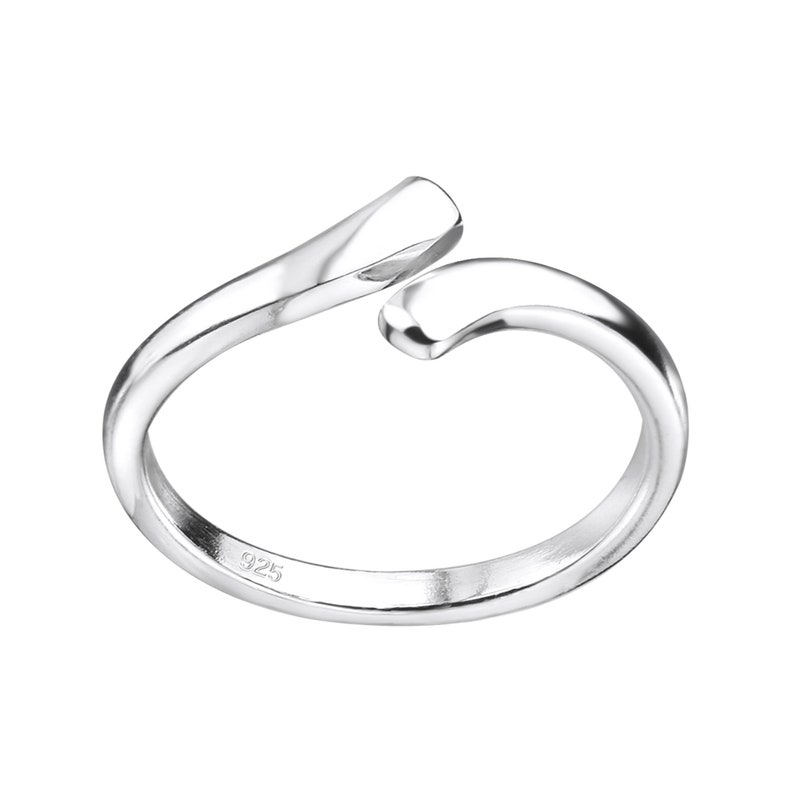 Toe ring Toe ring narrow 925 sterling silver as foot jewelry finger ring midi ring toe ring image 1