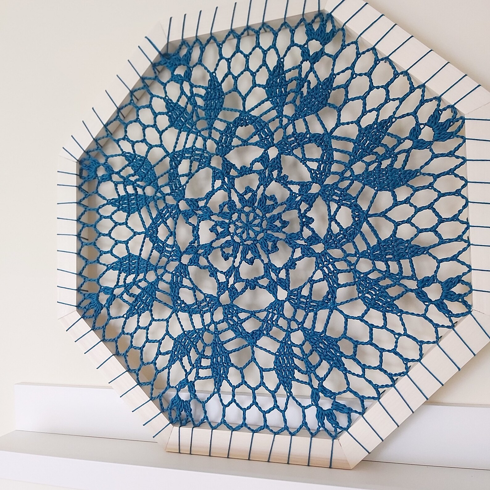 Crochet Mandala Wall Hanging. Made in Cotton and Attached to Etsy UK