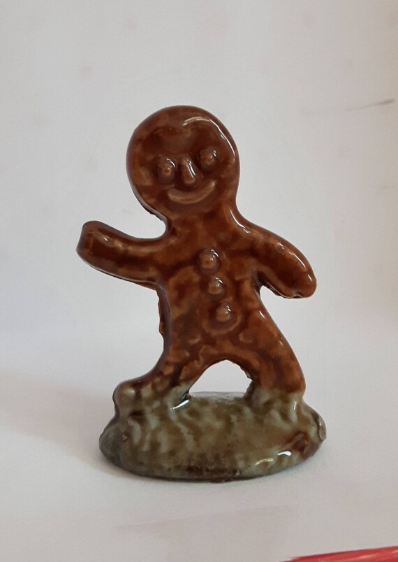 Rare Wade Whimsies Figurine Vintage Red Rose Tea Gingerbread Etsy