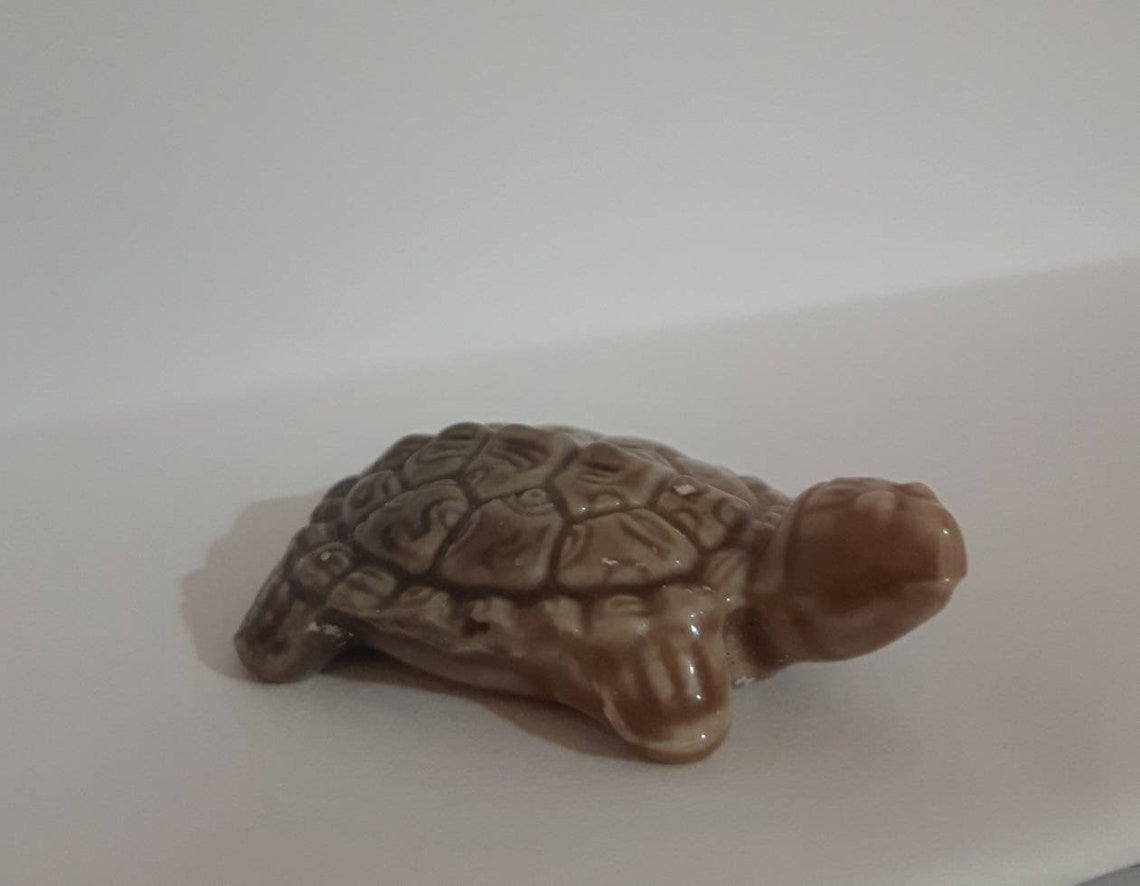 Rare Wade Whimsies Figurine Vintage Red Rose Tea Terrapin Etsy