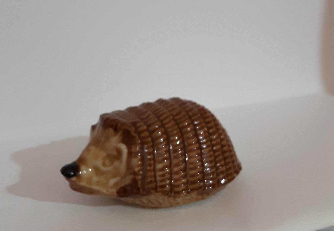 Rare Wade Whimsies Figurine Vintage Red Rose Tea Bear Cub with Wade England Recessed on Bottom