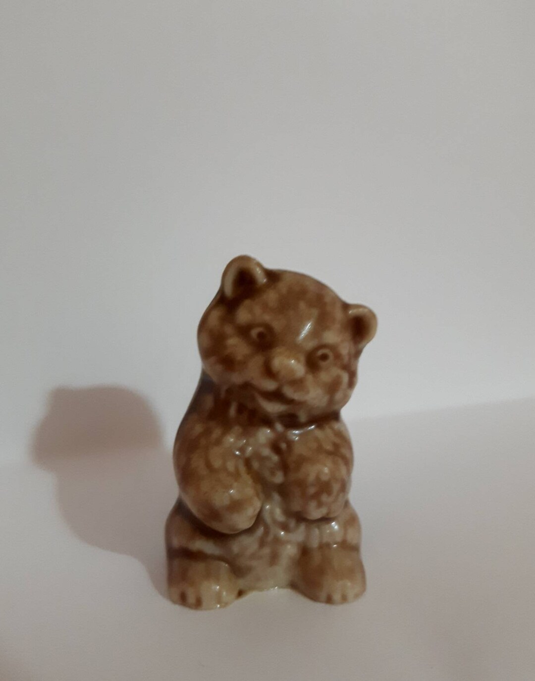 Rare Wade Whimsies Figurine Vintage Red Rose Tea Bear Cub With Etsy