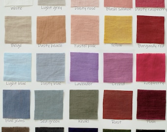 Linen fabrics samples