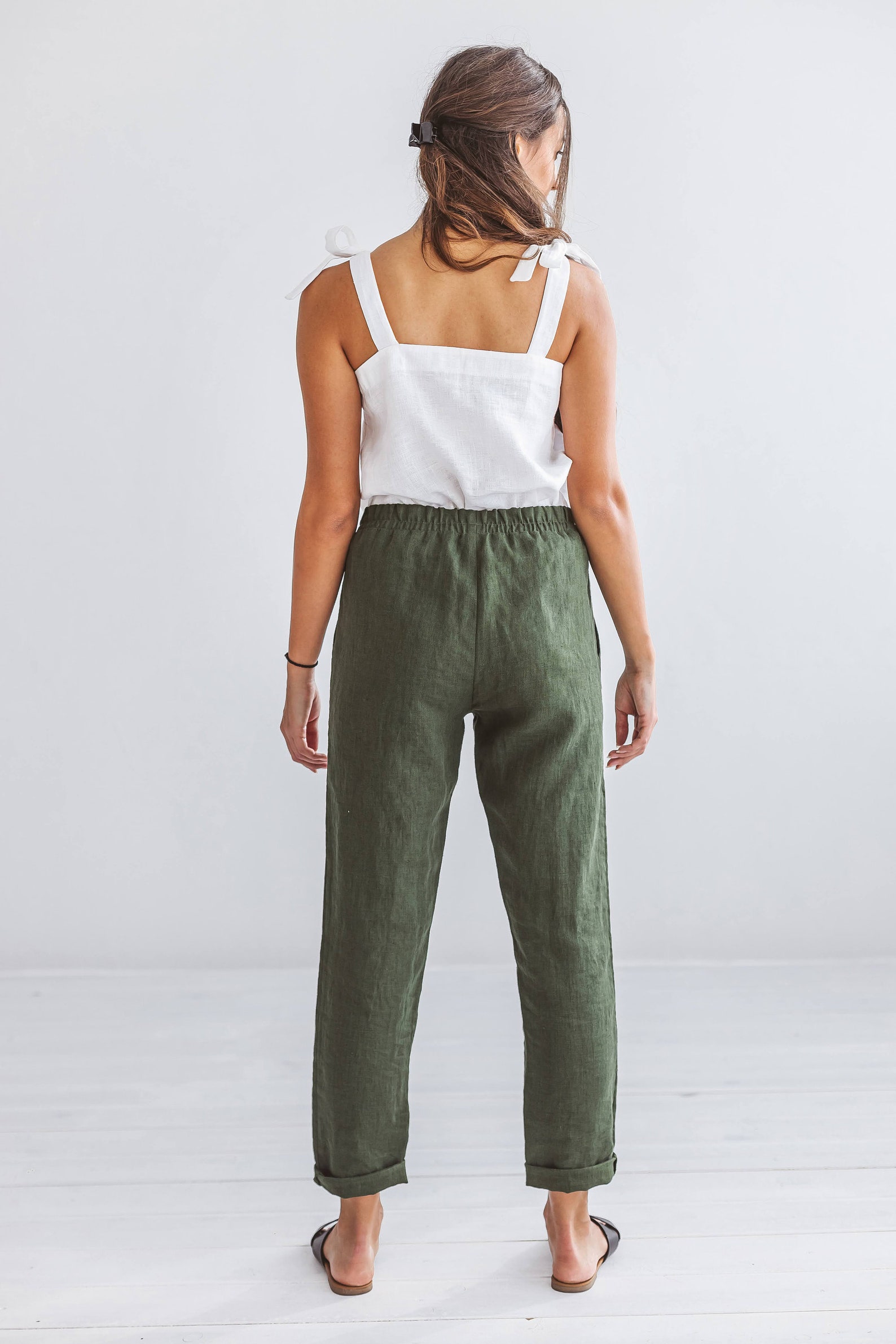 MELODY Linen Pants High Waisted and Tapered Linen Pants Etsy — free download