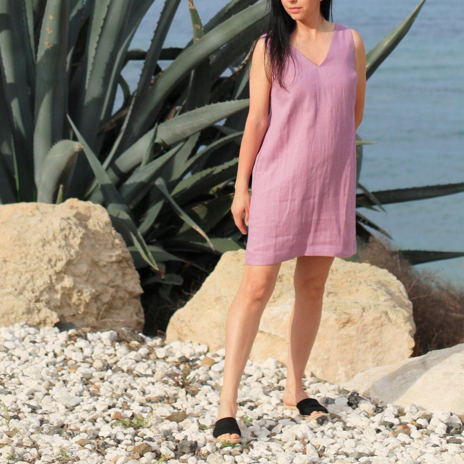 ella linen mini dress Ella Linen Mini Dress