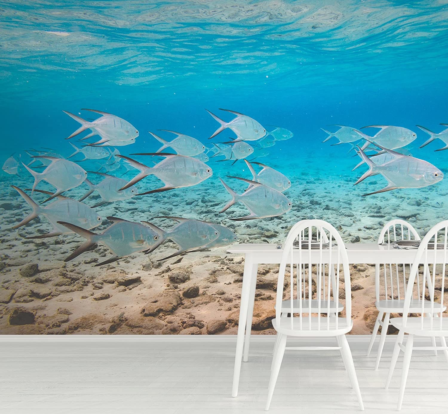 Tropical Fish Wall Mural | Etsy