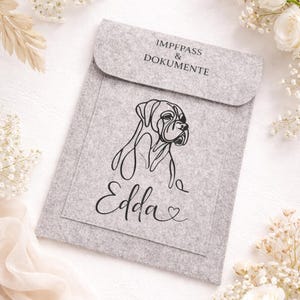 Dokumententasche für Hunde und Katzen, Impfpasshülle, Unterwegs mit dem Hund, Katze, EU Heimtierhülle