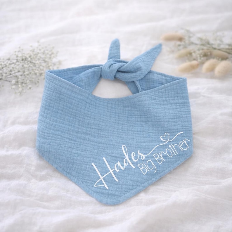 Hades double-row dog bandana, personalized muslin dog bandana image 1