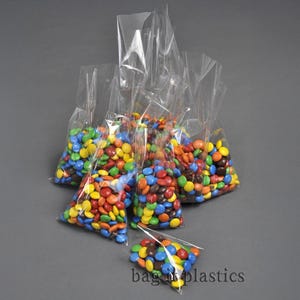 Clear Cellophane Sweet Bags Display  / Lollipop Bags - Food Safe