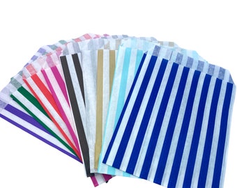 Sweet Bags 5” x 7” Candy Stripe