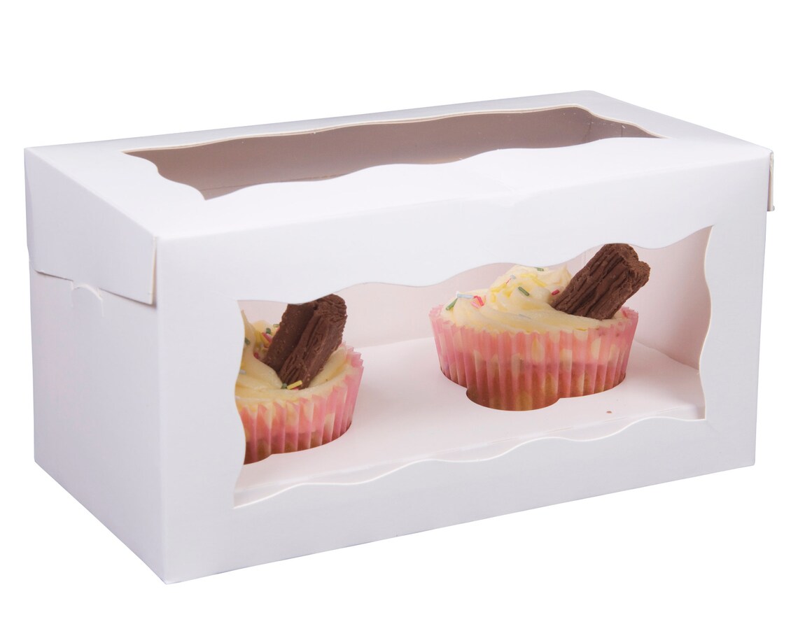 Cupcake / Cake Boxes With Removable Double / 2 Hole Insert Etsy UK