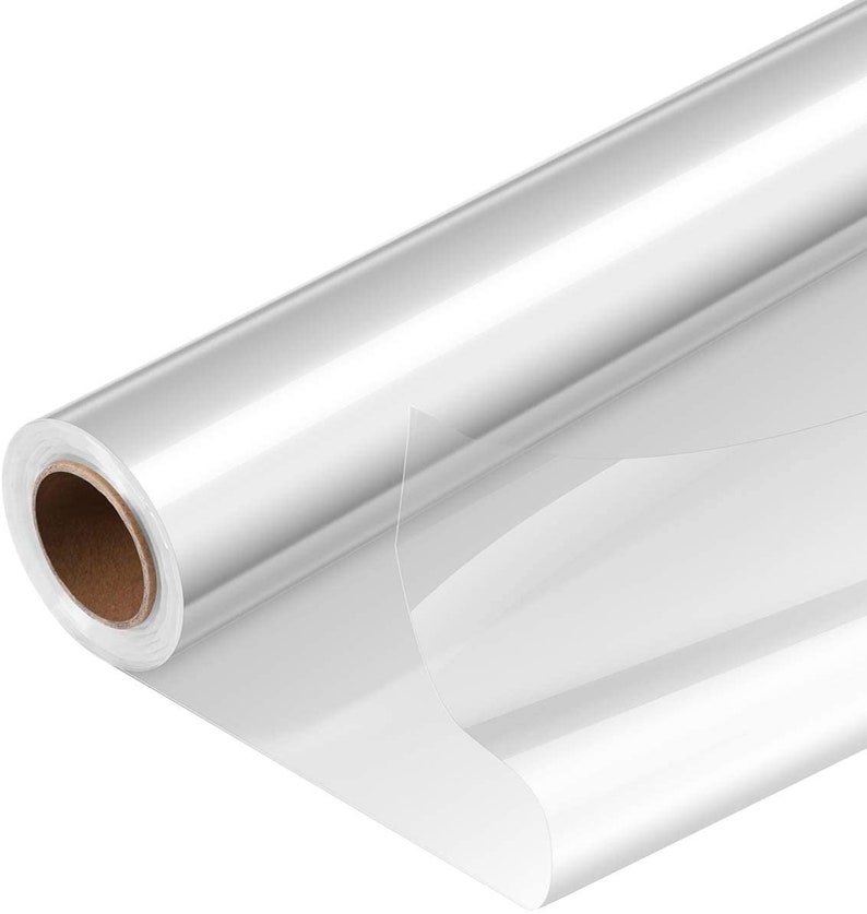 Clear Cellophane Florist Wrap / Gift Wrap - 40 Micron 800mm Wide afbeelding 1