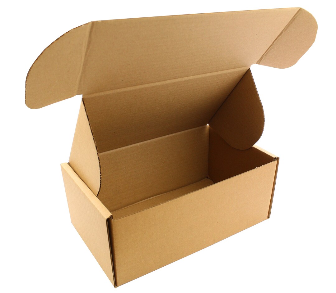 Cardboard Boxes 260mm X 160mm X 110mm Brown Kraft Heavy Duty Gift Boxes