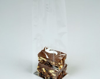 Clear Cellophane Brownie Bags: Block Bottom Sweet Treat Packaging