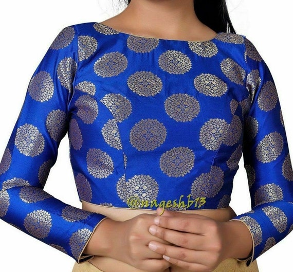 Royal Blue Ready to Wear Saree with Belt