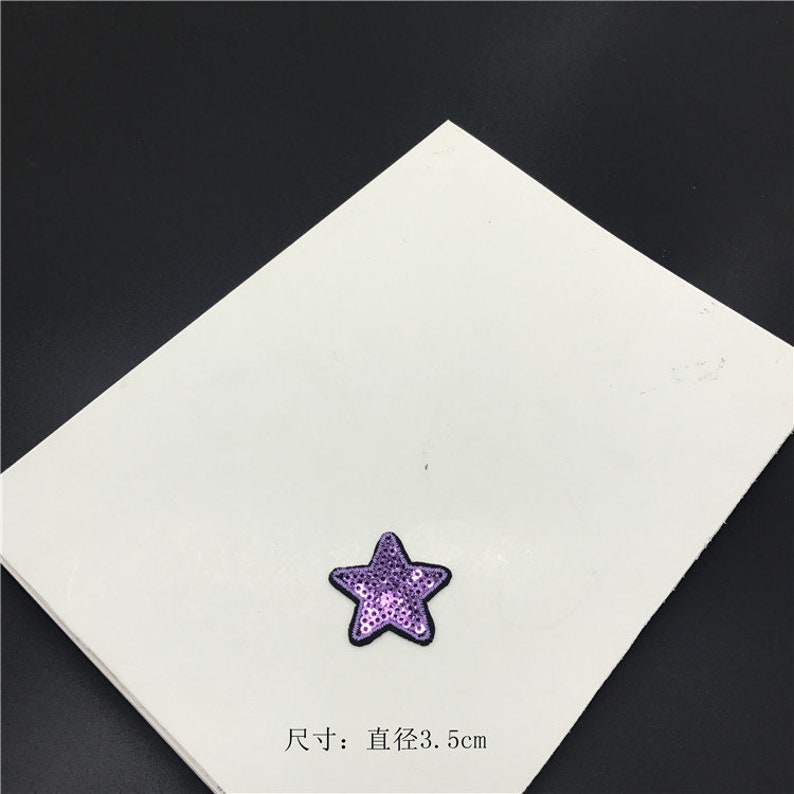 8PC love pentagram sequin patch cool badge iron on patch sew on patch embroidered patch patch for jacket applique