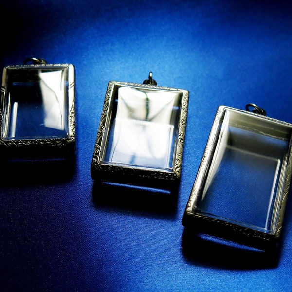 Shadow Box Locket Etsy