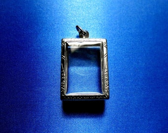 Pendentifs Shadow Box, vitrine gravée, pendentifs botaniques, bijoux en résine, fournitures pour terrarium, diorama, médaillons, 1 po. 15/16e/50 mm de haut