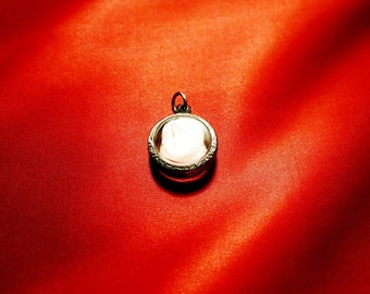 Pendentif Monocle, Art marin, Médaillons de Terrarium vides, Reliquaire, Artisanat, Bijoux, Affichage de bijoux en argent, Souvenir, 1" 1/16ème ou 27mm de diamètre