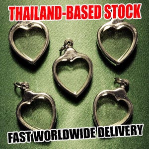 Medalion w kształcie serca w odcieniu srebra, wisiorek walentynkowy, pudełko cieni, gablota, mini ekspozytor, biżuteria DIY, zawieszki DIY, 5 szt.