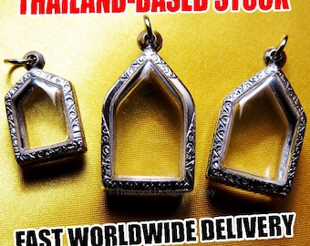 Gothic Arch Pendants, Terrarium Lockets, Reliquary, Church Window, Gothic Art, Craft, Jewelry, Silver Jewelry Display, Arch, Memento, 3pcs