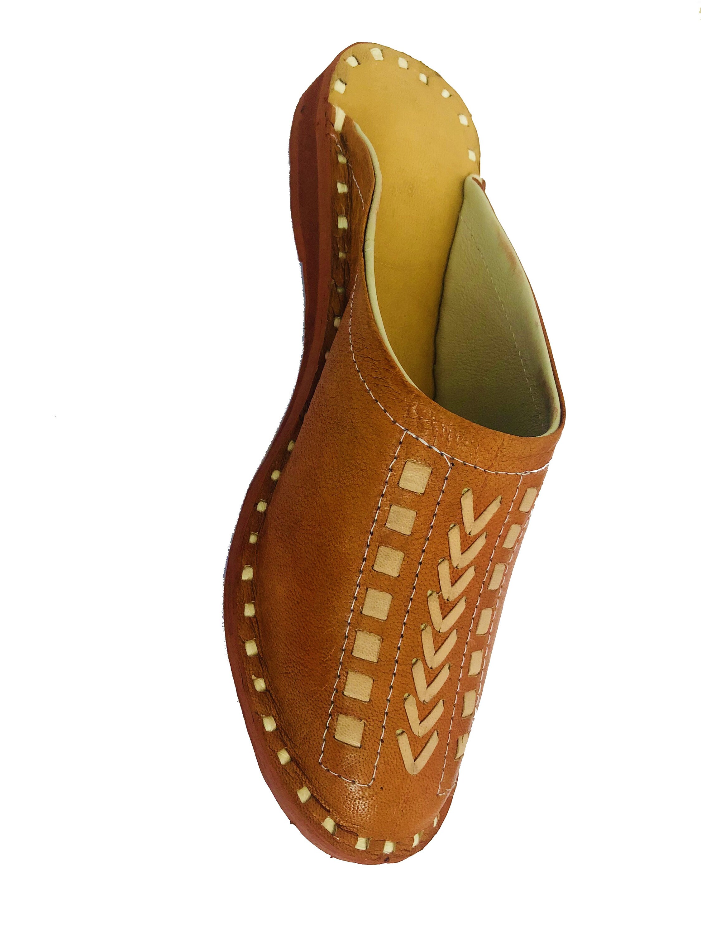 Womens Genuine Leather Mules Clogs Shoes Leather Mules Handmade Clogs