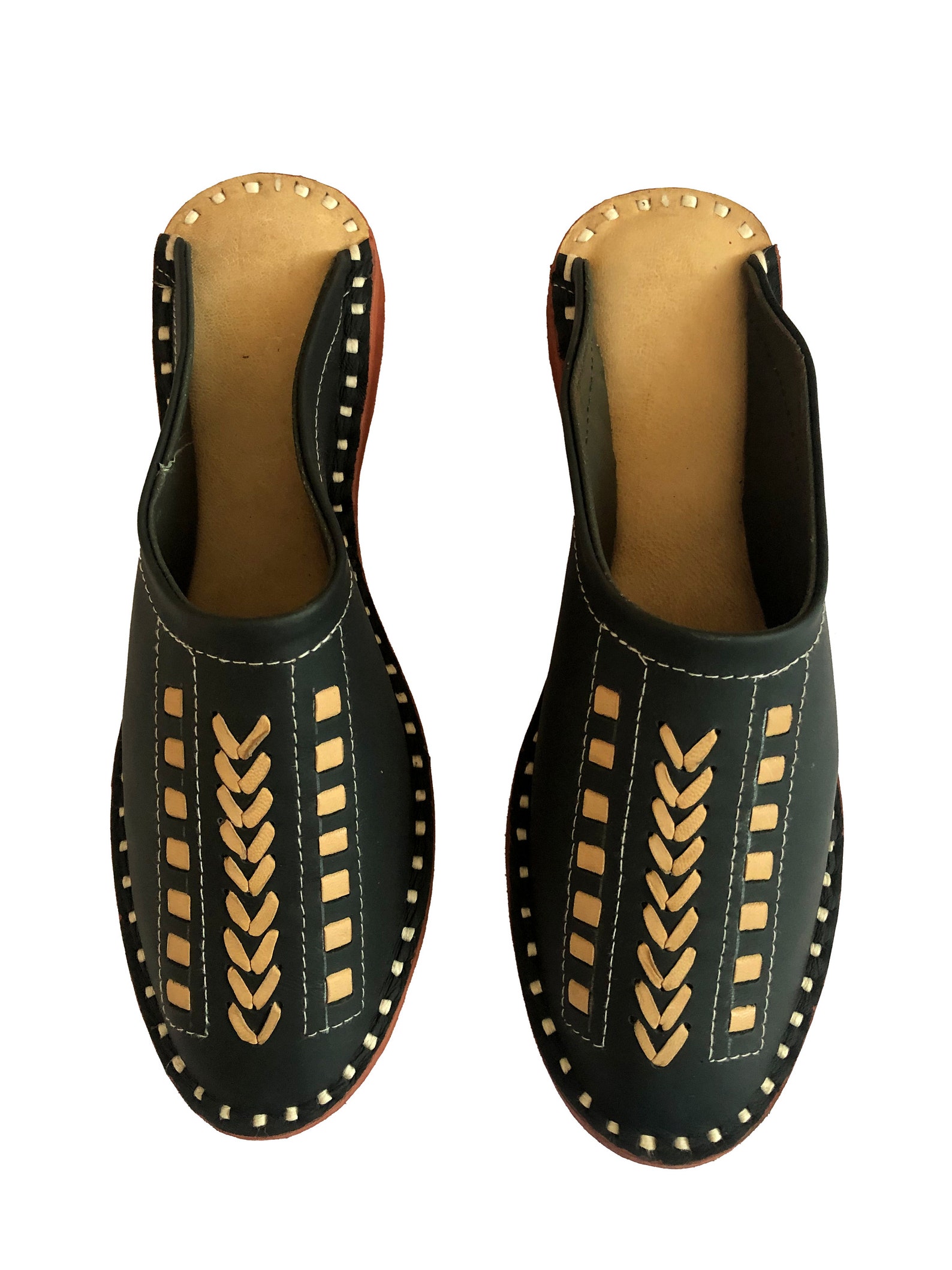 leather lug mule
